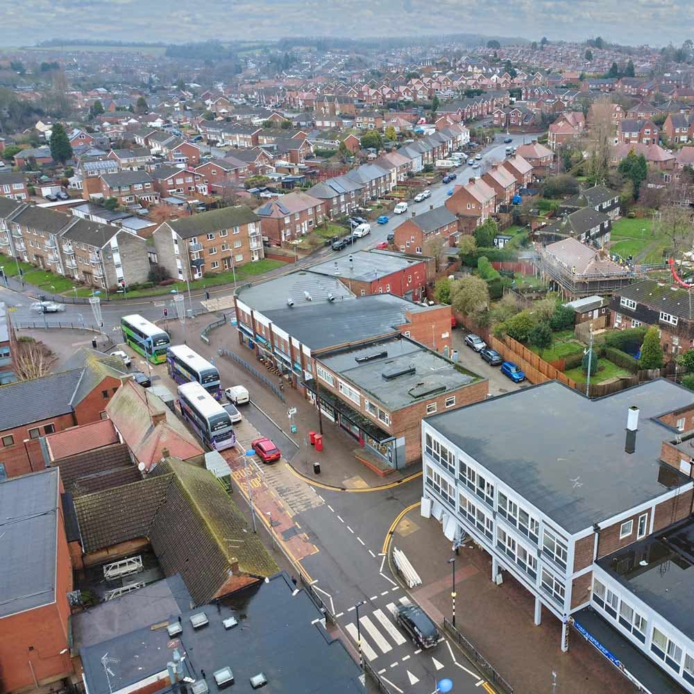 A busy market town